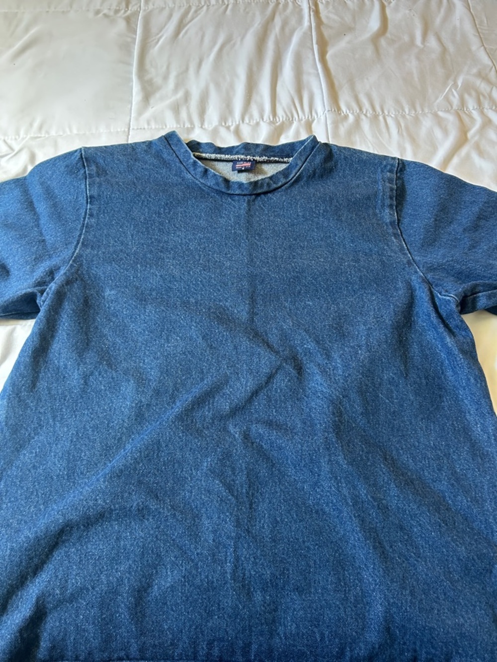 Blue denim shirt